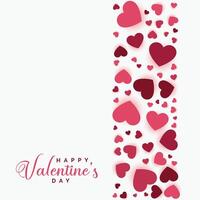 happy valentines day greeting background vector