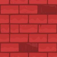 Unfinished Red Brick Wall, Holiday Vector Background