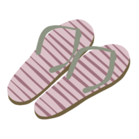 estate spiaggia impostato Flip flop scarabocchio png