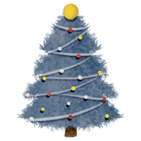 invierno Navidad árbol acuarela png