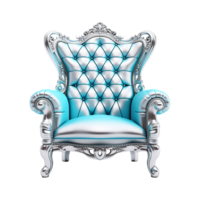 AI generated Sofa chair in 3d rendering chair isolated on transparent background png