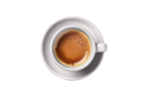 AI generated Espresso Shot in Classic White Cup png