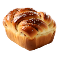 AI generated sweet bun isolated on transparent background ,sesame cake png ,generative ai