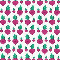 Fresh beet with leaf design vector illustration seamless repeating pattern