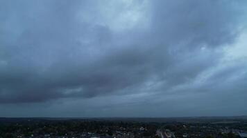 High Angle Footage of Illuminated Hitchin City of England UK video