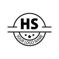 letra hs logo. hs logo diseño vector ilustración para creativo compañía, negocio, industria. Pro vector