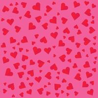 Red hearts pattern,Valentines day background vector