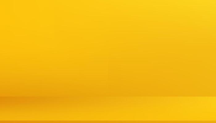 Yellow Background with Light,Leaves Shadow in Empty Room Studio,Yellow Gradient on Wall Room with Floor Mockup Display used for backdrop product present,Orange background for product shooting