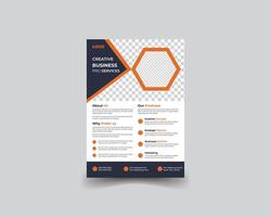 minimal business flyer ,company business layout. vector