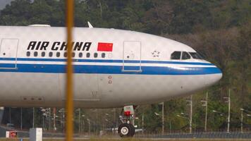 Airbus A330 of Air China taxiing video