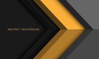 Abstract yellow grey white arrow direction geometric with blank space design modernn futuristic background vector