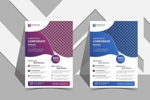 A professional corporate flyer design vector