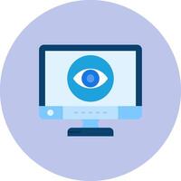 View Flat Circle Icon vector