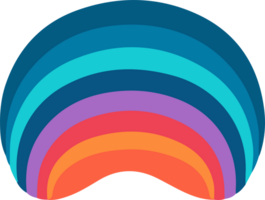AI generated rainbow design illustration isolated on transparent background png