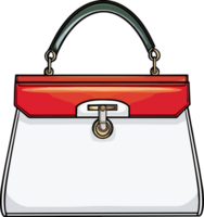 AI generated purse  design illustration isolated on transparent  background png