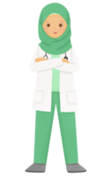 muçulmano médico personagens png