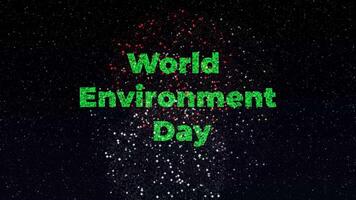 hög kvalitet värld miljö dag 4k animering video