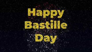 High Quality Happy Bastille Day 4k animation video