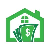 hogar préstamo icono logo vector