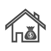 Home loan icon logo vector