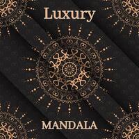 Golden Luxury Mandala Background Design vector