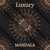 Golden Luxury Mandala Background Design vector