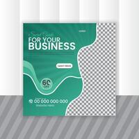 Modern creative corporate social media poster design vector