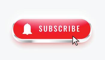 social subscription button add more follower to your web app vector