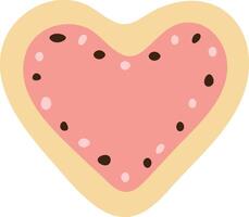 Valentine Heart Cookie for Valentine Day decoration vector