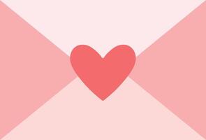 Valentine Love Letter Envelope for Valentine Day decoration vector