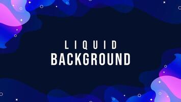 neon blue background with liquid border vector