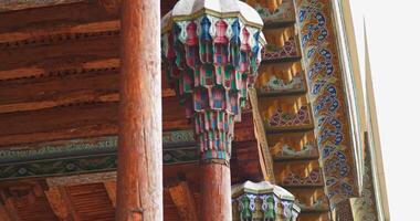 Bukhara, Uzbekistan - 4 11 2022. Close-up of columns and ornaments of the ancient complex Bolo-Khauz. video