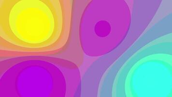 Colorful organic shape liquid cartoon abstract background motion animation video