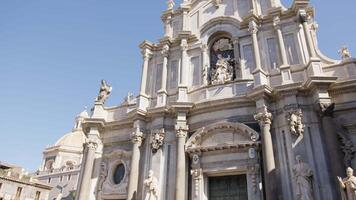 historisk kyrka arkitektur i Catania, sicilien video