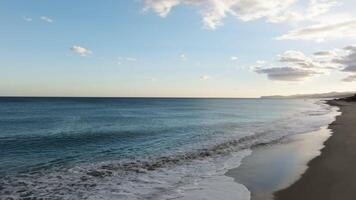 Sunny day at the beach in the morning video