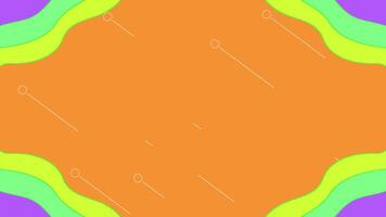 Loop animation of orange background for title movie video