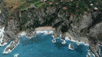 Coastline of Baia di Riaci in Calabria video