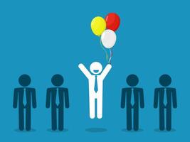 Being different and outstanding creates success vector
