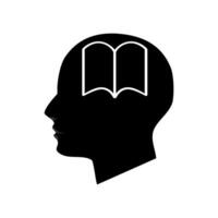 Think about learning on a white background vector