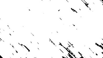 Abstract white rectangles pattern with random and wave motion over black background. Animation. Monochrome motion graphics, seamless loop. video