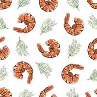 Hand-drawn vector seamless pattern of chili pepper and peppercorns. Vintage doodle illustration. Sketch for cafe menus and labels. The engraved image.