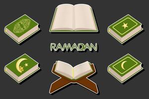 Beautiful illustration on theme of celebrating annual holiday Ramadan vector