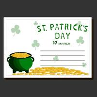 Beautiful illustration on theme of celebrating annual holiday St. Patrick's Day vector