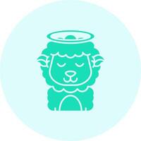 Angel Solid duo tune Icon vector