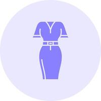 Mini dress Solid duo tune Icon vector