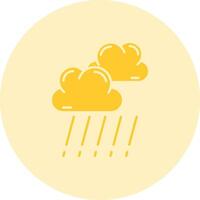 Rain Solid duo tune Icon vector