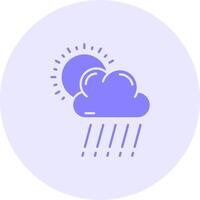 rain Solid duo tune Icon vector