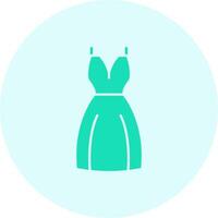 Evening dress Solid duo tune Icon vector