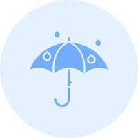 paraguas sólido dúo melodía icono vector