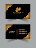 luxury business card design vector